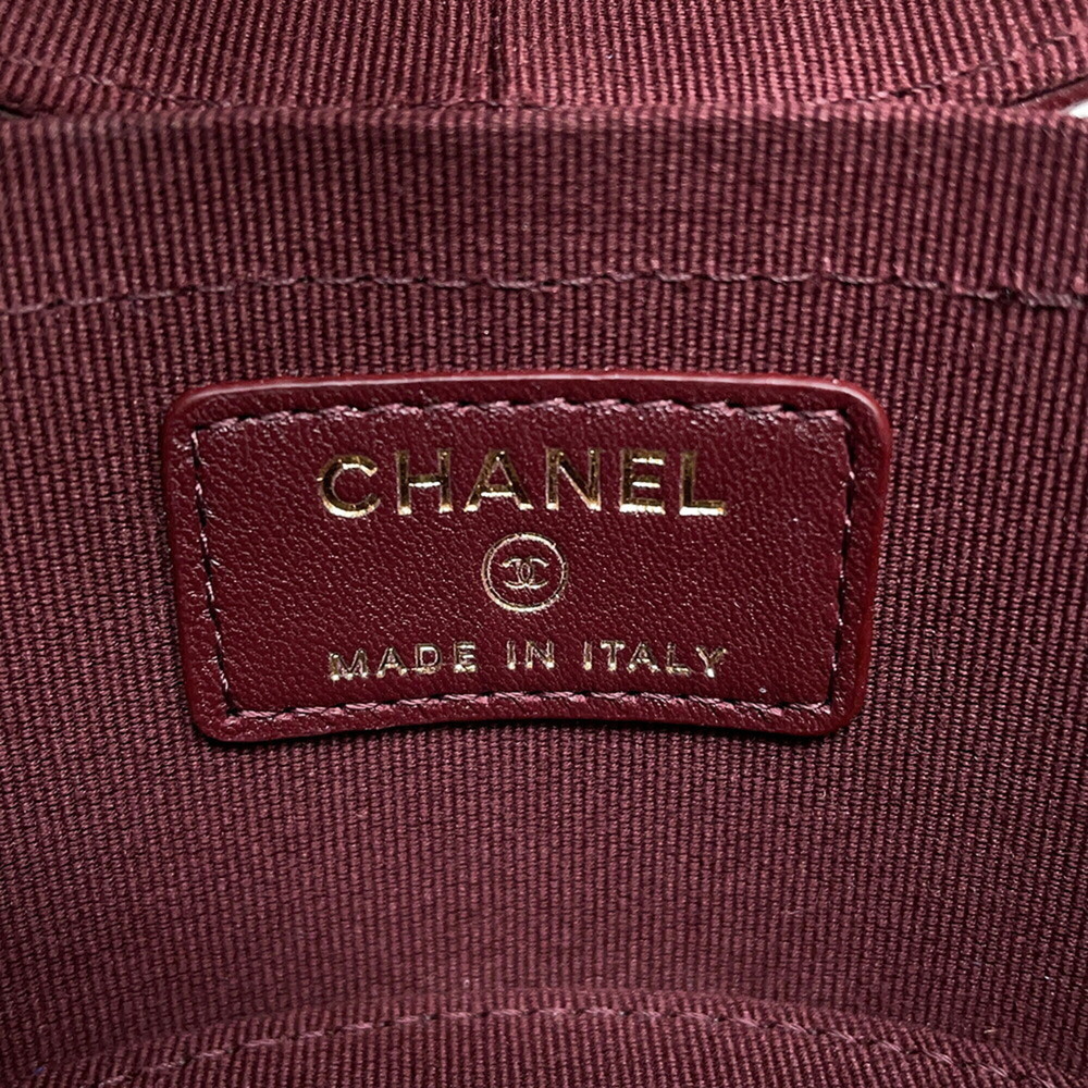 CHANEL Gold Lambskin Leather Logo Shoulder Bag - Picture 11 of 11